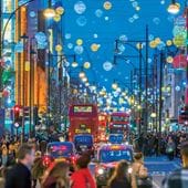 Oxford Street - Personalised Christmas Card