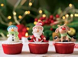 Festive Cupcakes - Personalised Christmas Card