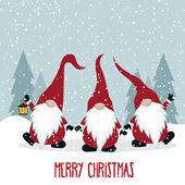 Christmas Gnomes - Personalised Christmas Card