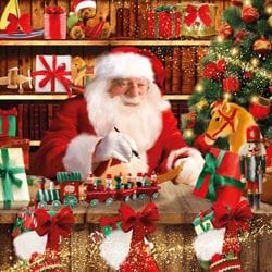 Santa's Workshop - Personalised Christmas Card