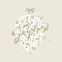 Joyous - Personalised Christmas Card