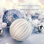 Glitzy Baubles - Front Personalised Christmas Card