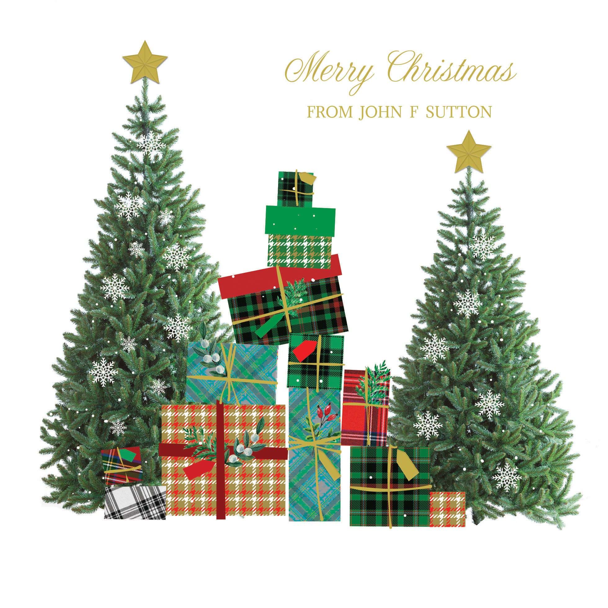 Festive Season - Front Personalised Christmas Card