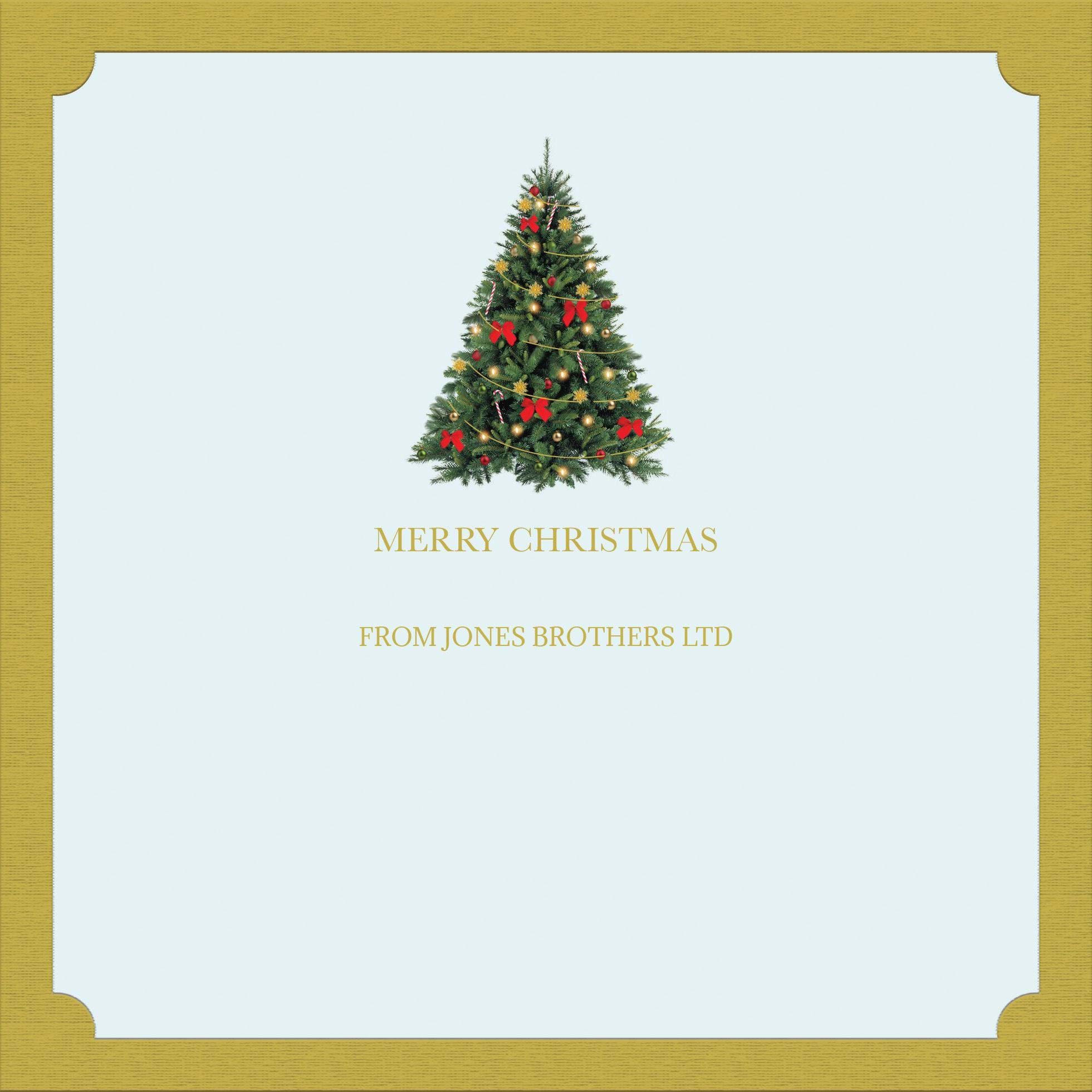 Mini Tree - Front Personalised Christmas Card