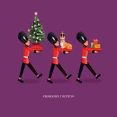 The Queens Guards - Front Personalised Christmas Card