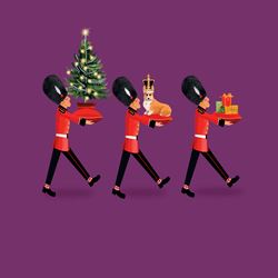 The Queen’s Guards - Personalised Christmas Card