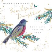 Sent With Love Daughter Christmas Card