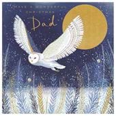 Snowy Owl Dad Christmas Card