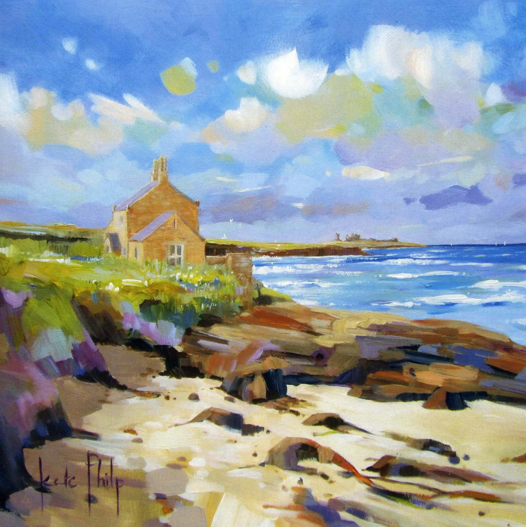 Howick Bathing House Greeting Card