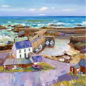 St Abb's Harbour Greeting Card