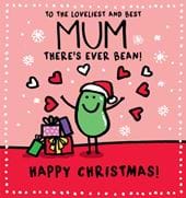 Loveliest and Best Ever Mum Christmas Card