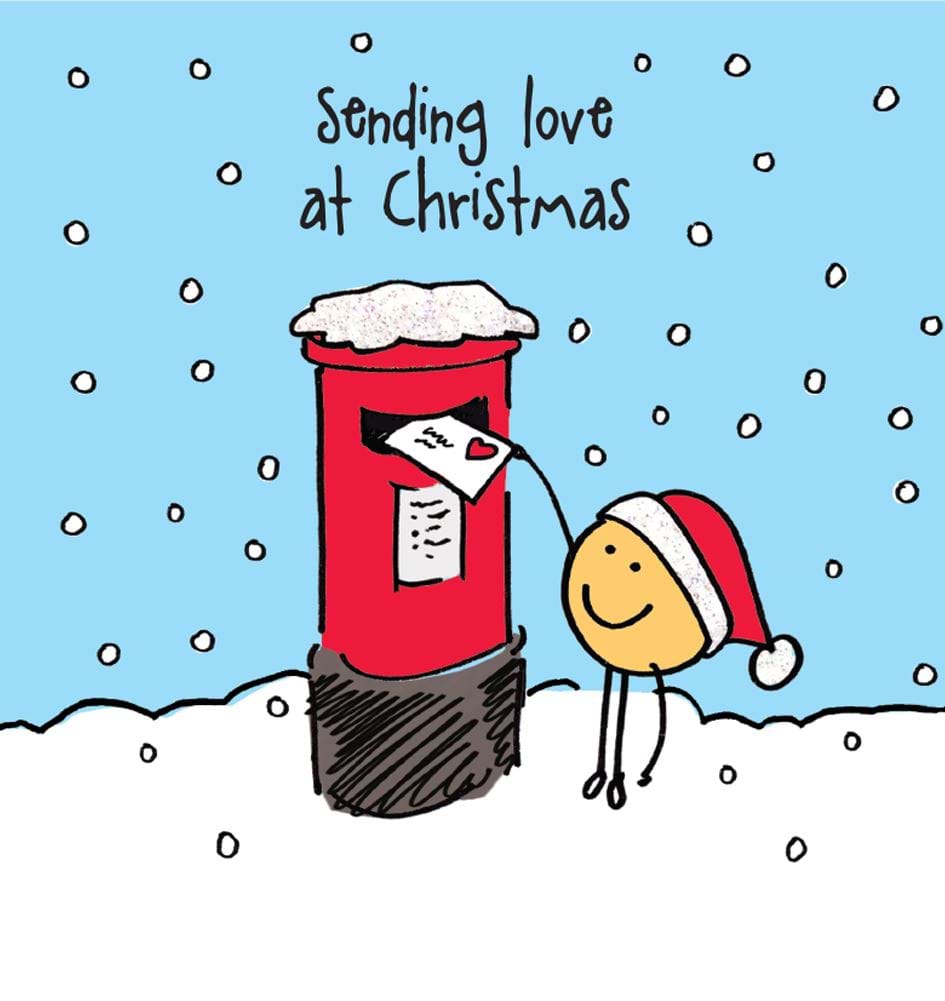 Sending Love Christmas Card