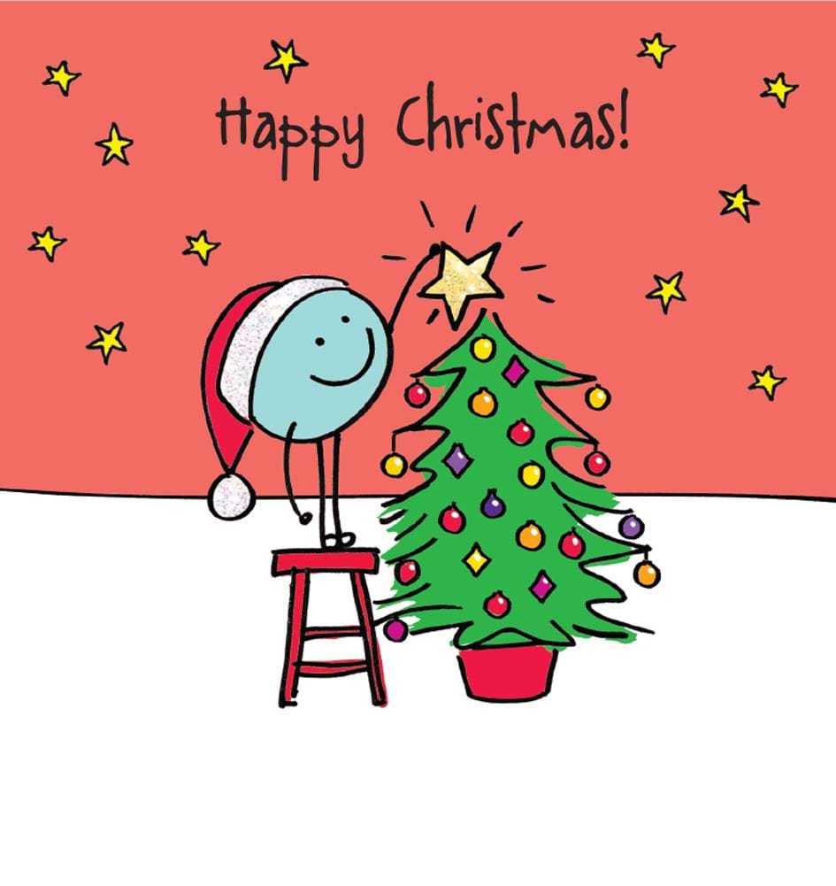 Star Tree Christmas Card