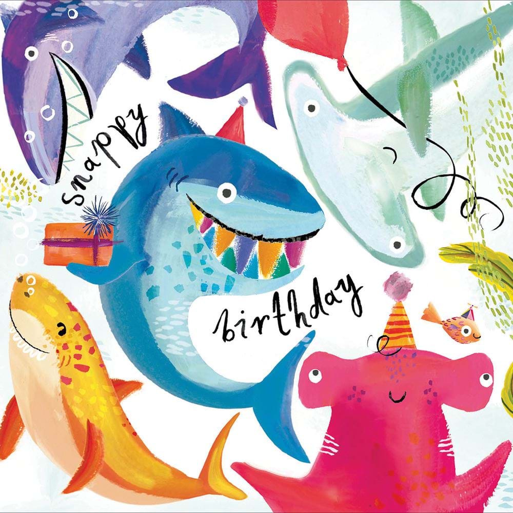 Sharks Birthday Card