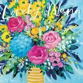 Floral Blooms Nana Birthday Card