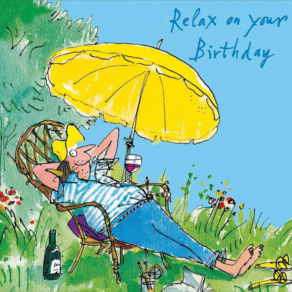 Relax In the Garden Birthday Card