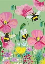 Blooms & Bees Greeting Card