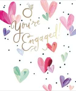 Hearts Engagement Card