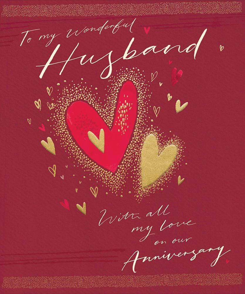 Wonderful Husband Anniversary Card