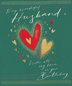 Wonderful Husband Birthday Card