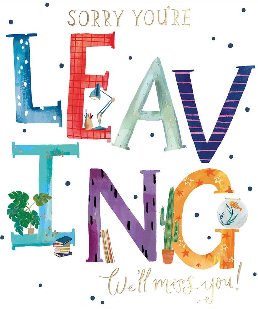 We'll Miss You Leaving Card