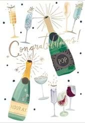 Champagne Congratulations Card