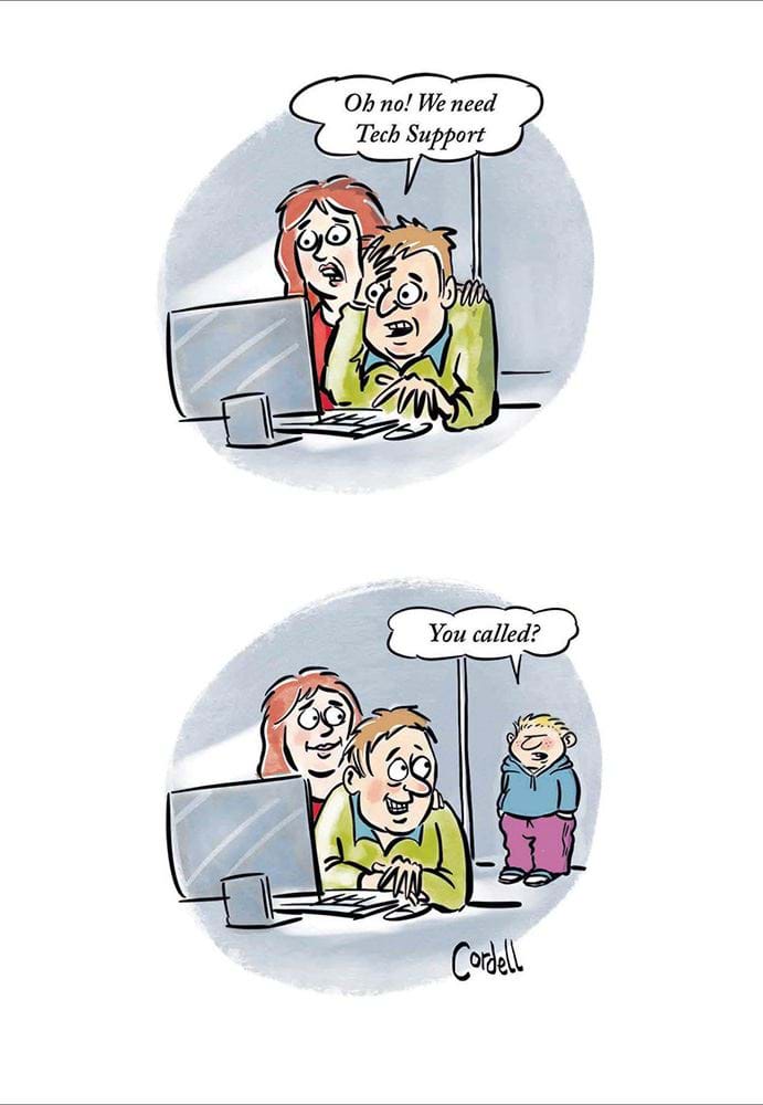 Tech Support Greeting Card