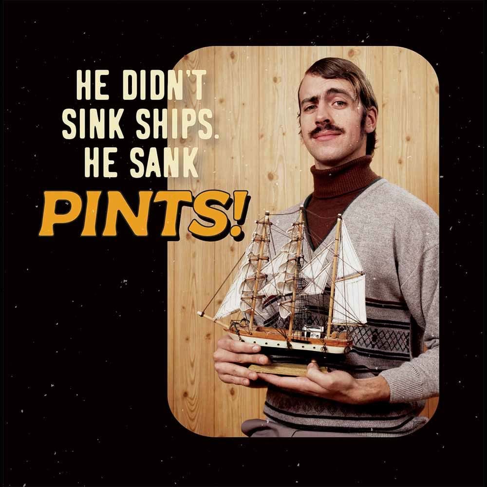 Sank Pints Birthday Card