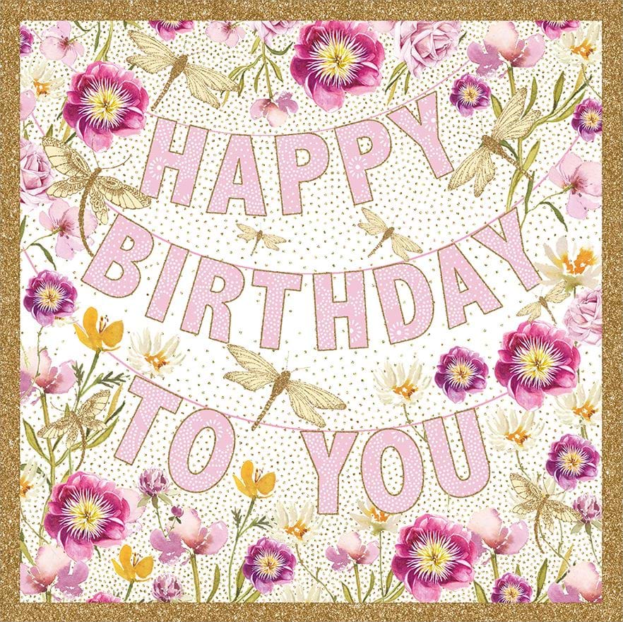 Bunting Birthday Card