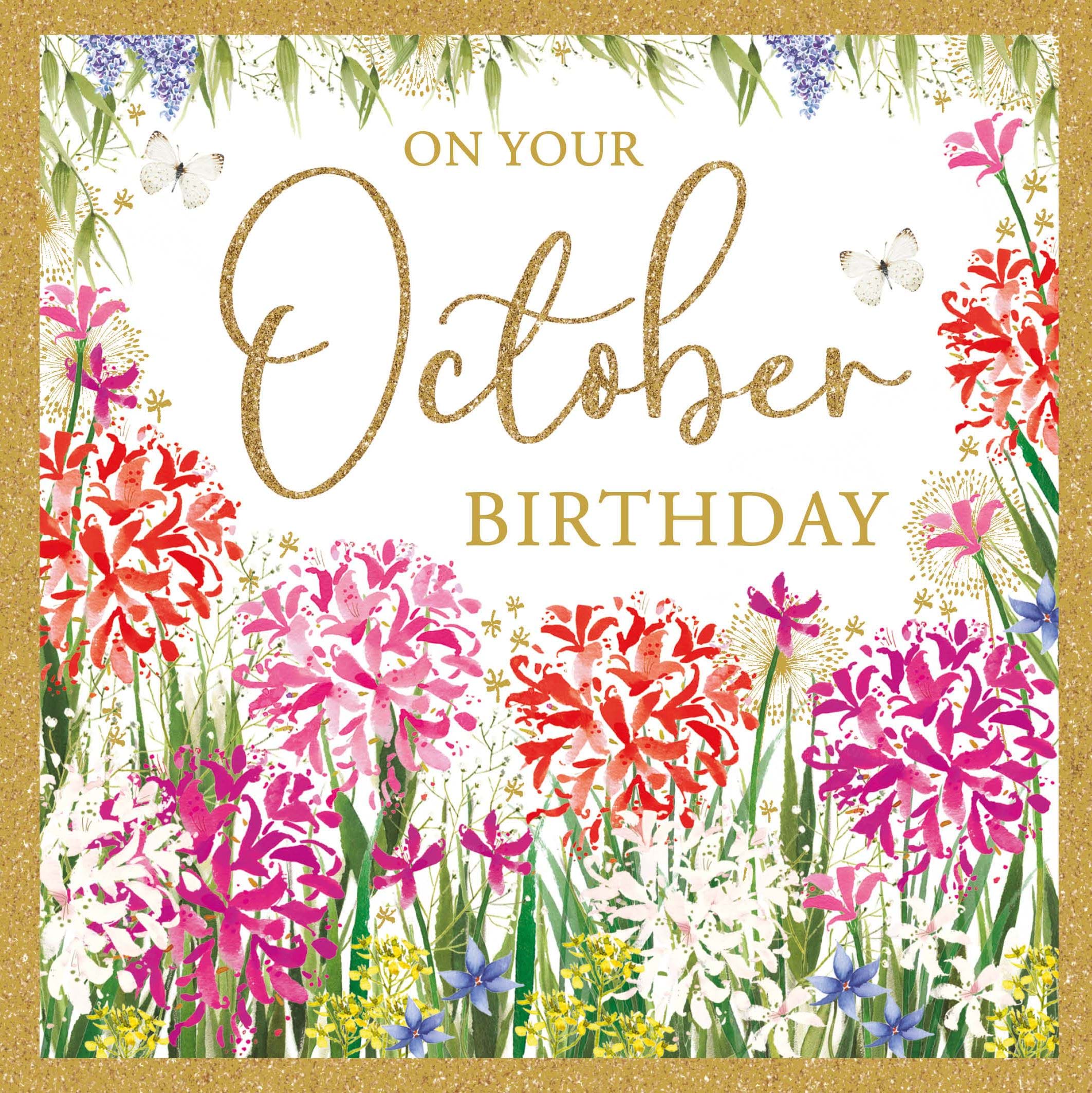 October Birthday Card