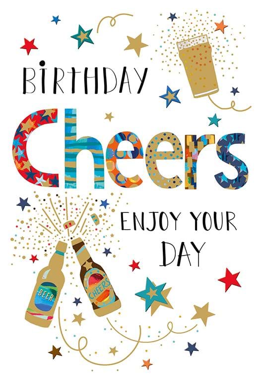 Cheers Birthday Card
