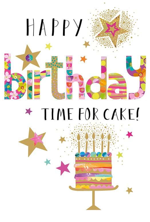 Time for Cake Birthday Card