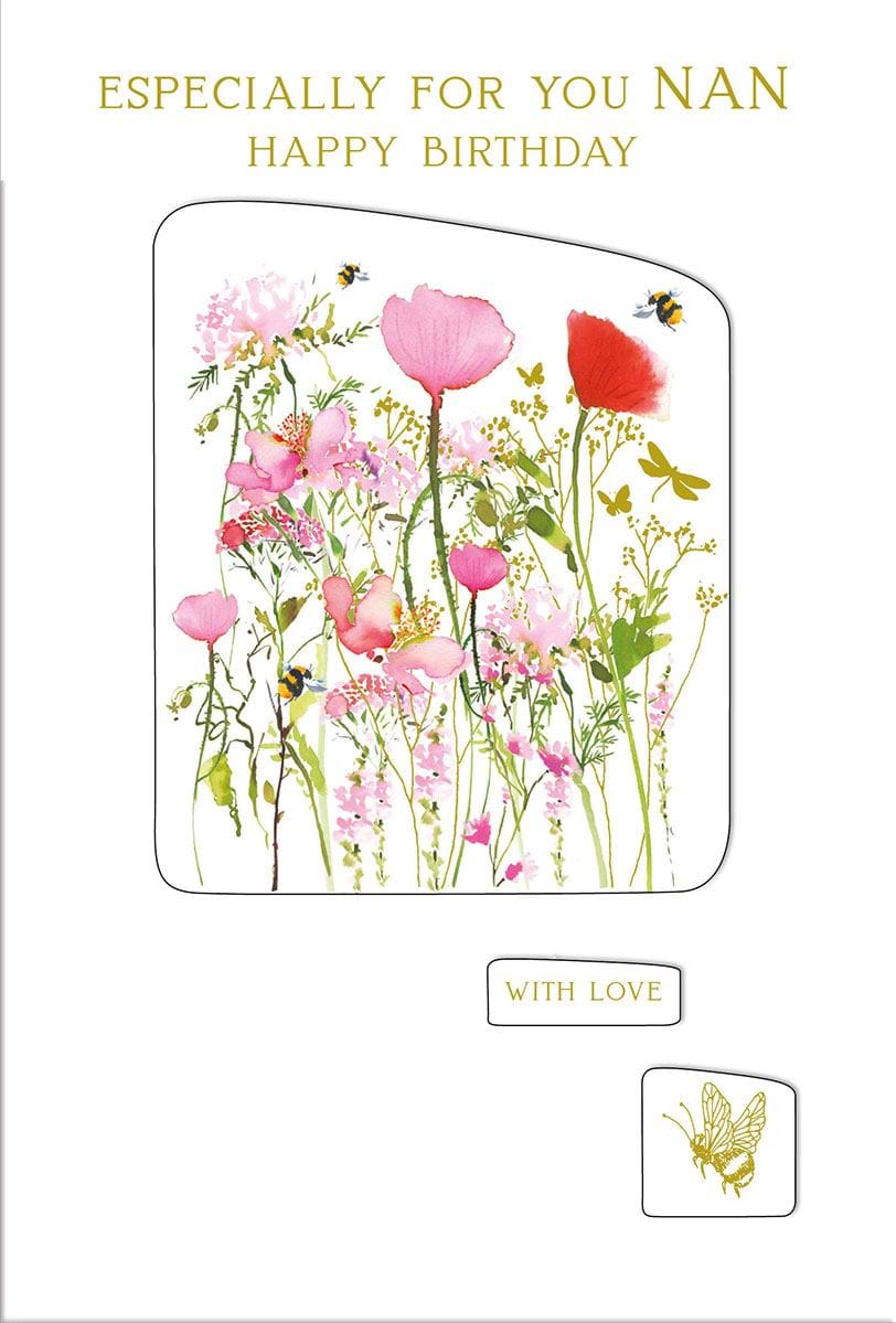 Poppies Nan Birthday Card