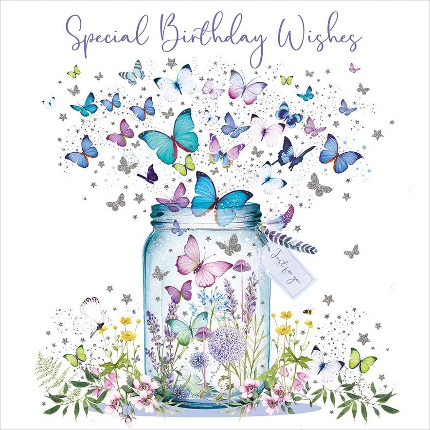 Butterfly Jar Birthday Card