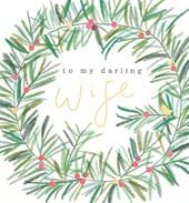 Wreath Wife Christmas Card