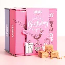 Happy Birthday Fudge Duo - Brilliant Butter and Salted Caramel