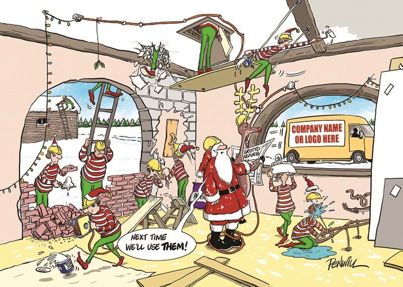 Call in the Experts - Front Personalised Christmas Card