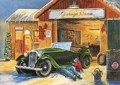 Country Garage - Front Personalised Christmas Card