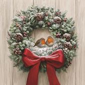 Festive Wreath - Personalised Christmas Card