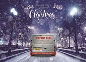 On the Road - Front Personalised Christmas Card