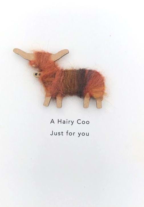 Just for You Hairy Coo Greeting Card