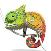 Chameleon Cardboard Model Kit