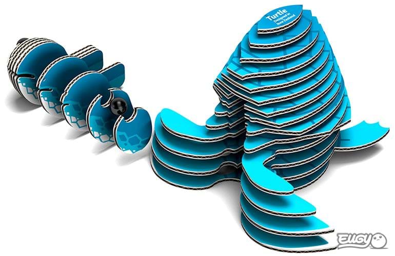 Turtle Cardboard Model Kit