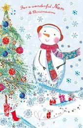 Snowman Nan Christmas Card