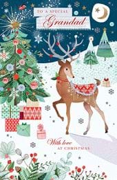 Deer Grandad Christmas Card