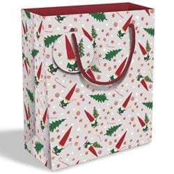 Gnomes Medium Christmas Gift Bag