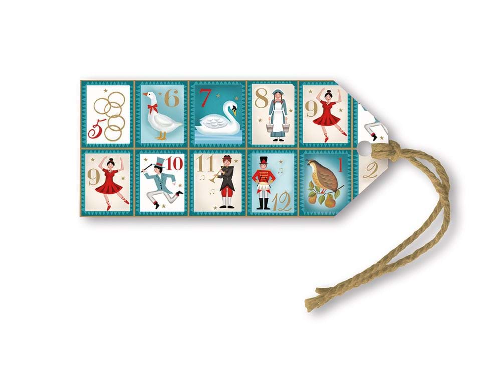 12 Days Christmas Gift Tags - Pack of 6
