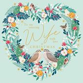 Wreath Wife Christmas Card