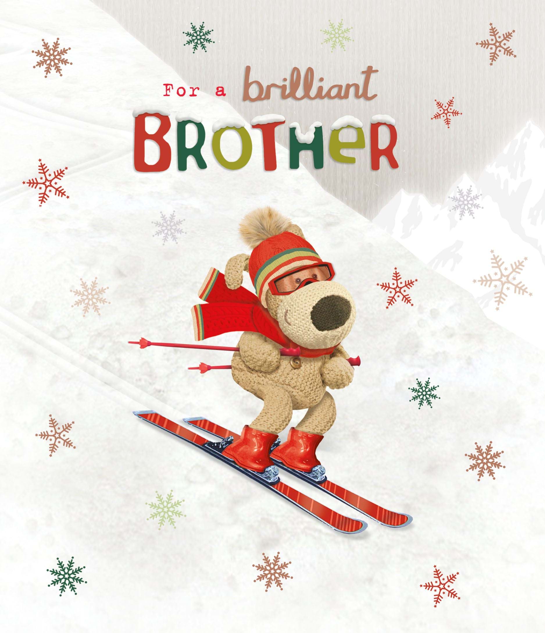 Skiing Brother Christmas Card