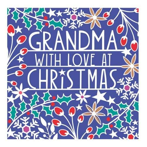 With Love Grandma Christmas Card